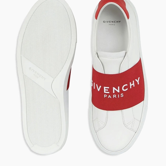 Givenchy Other - Givenchy Unisex Red and White Low Top Slip-On Sneakers Sz 40.5